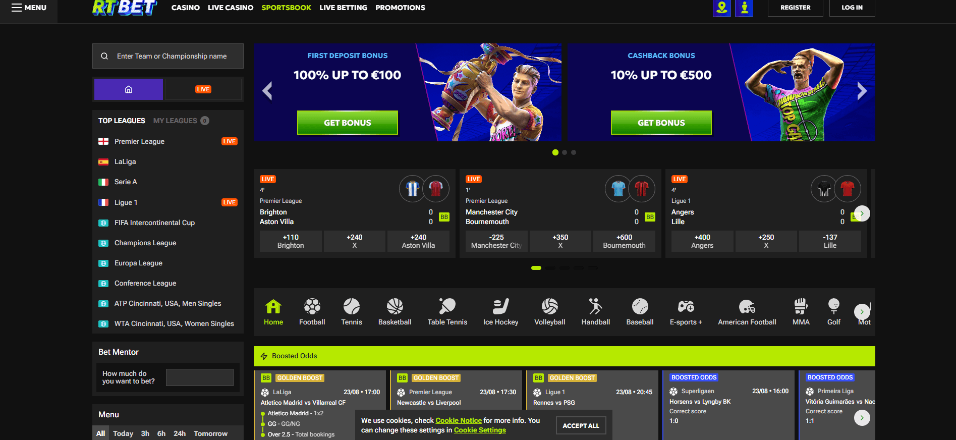 Rtbet Casino screen